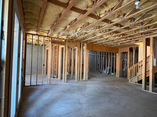 Unfinished basement remodel in Skybrook Huntersville, NC with Turner Design Build.