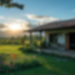Sunset over homesites Rio Grande Eco Villas