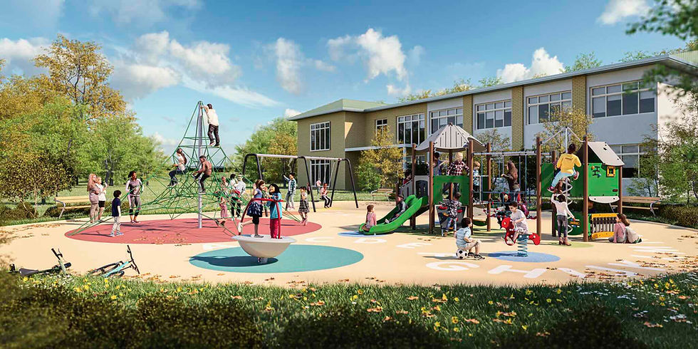 Render de parque infantile pre escolar