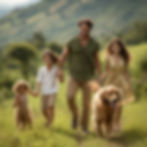 AI of Family outdoors