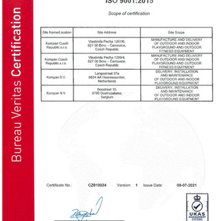 Certificado de parques infantiles
