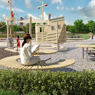 Bancas para parques infantiles