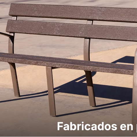 Bancas Fabricadas de plastico reciclado