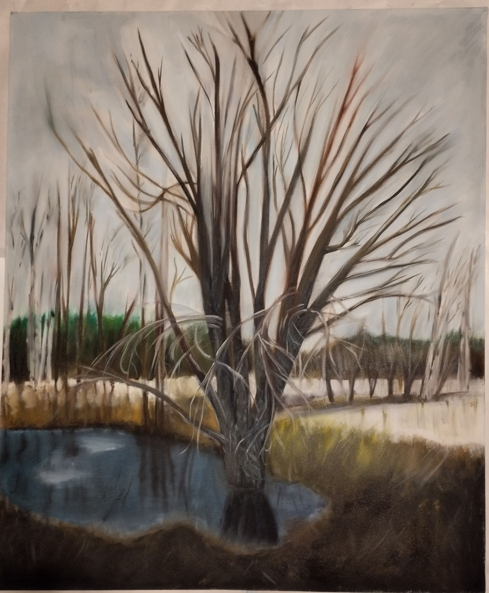 Spring memory, 2022 oil on cancas