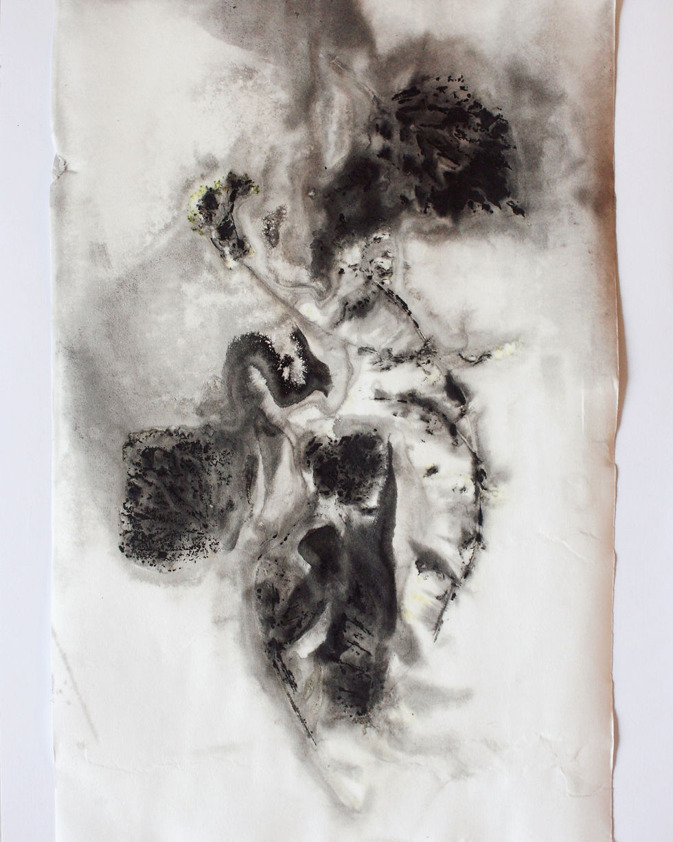 Mapping, 2024 printing project, japan paper and ink 30x21cm
