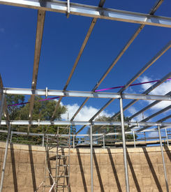 Aluminium Purlins - Hallorans Hill Reservoir - Atherton