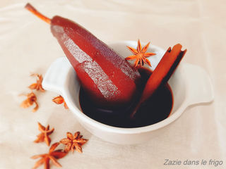 Poire au vin et aux épices