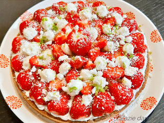 Tarte fraise coco façon Eton mess