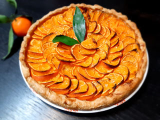 Tarte fine aux clémentines (de Corse)