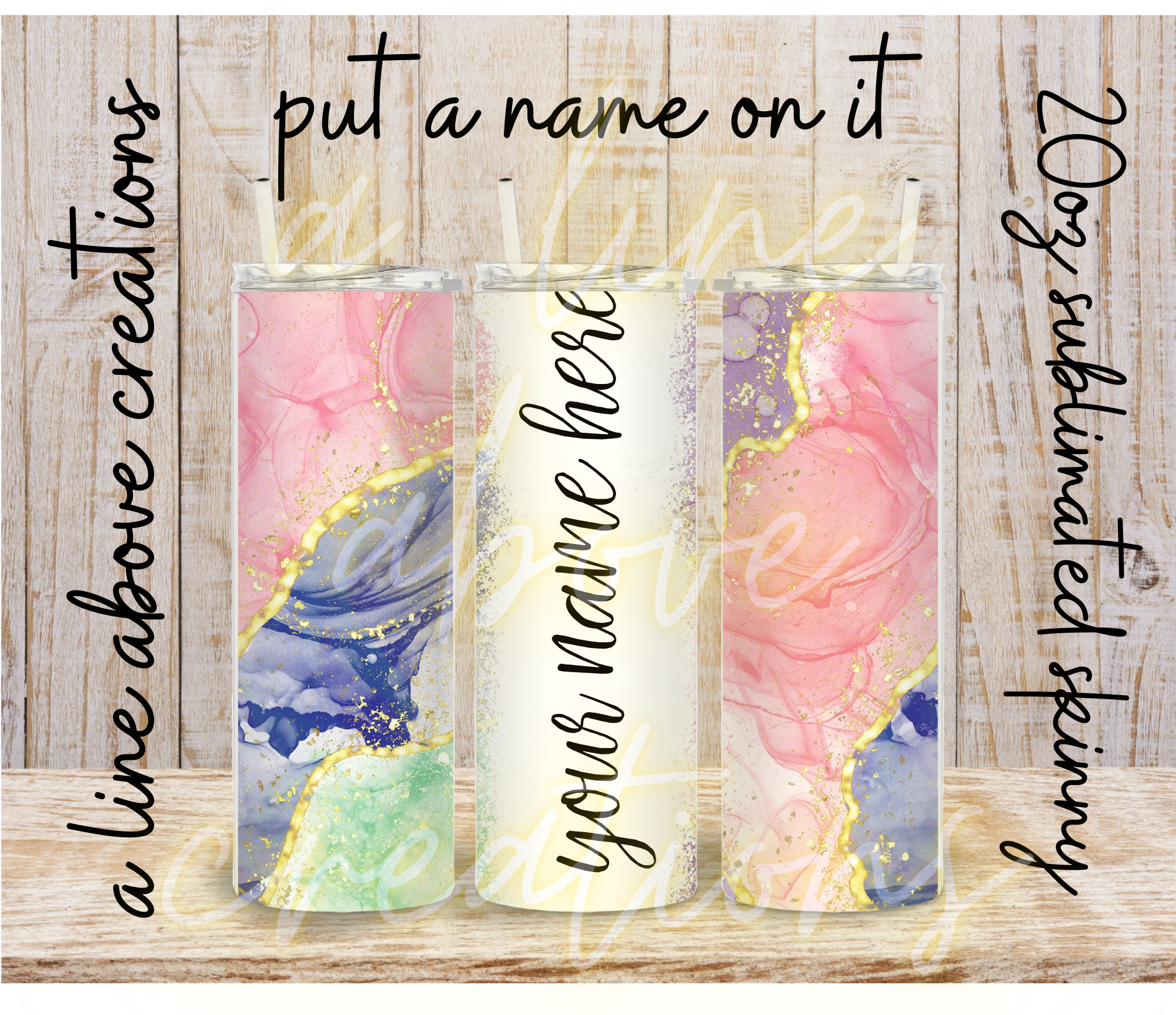 Put your Name on It 20 oz Sublimation Tumbler