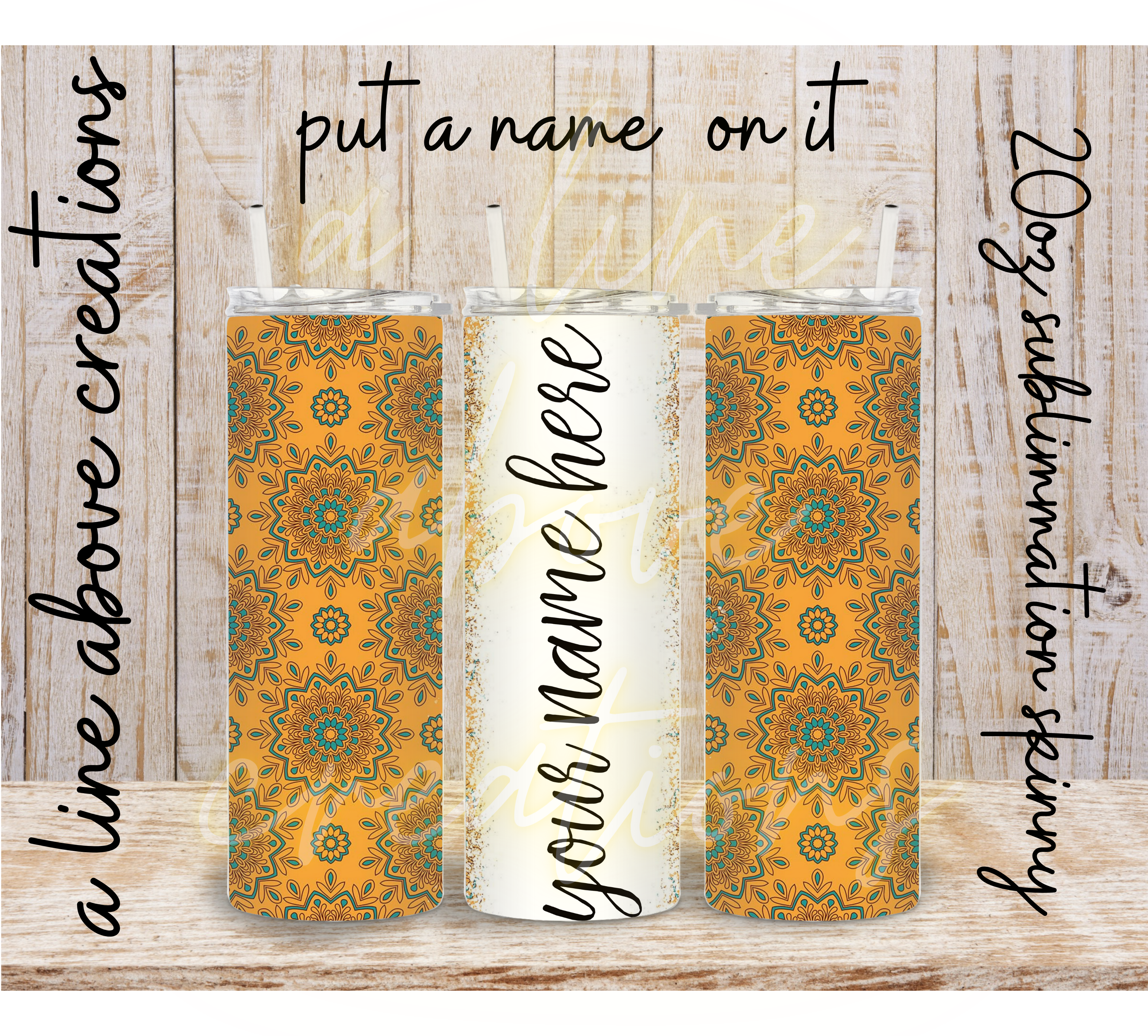 Put your Name on It 20 oz Sublimation Tumbler