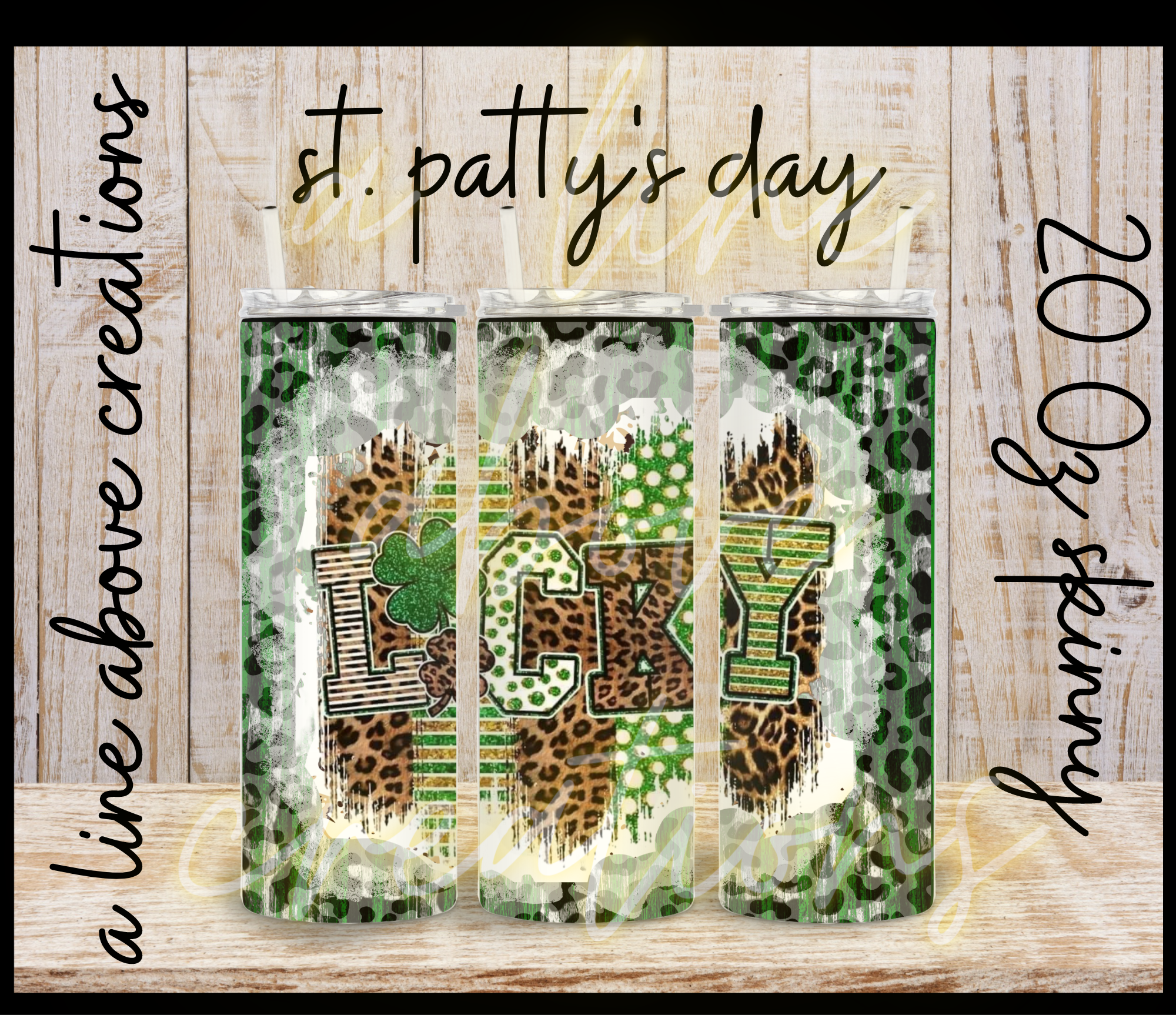 St. Patrick's Day Sublimation Tumbler, Gift for Him, Gift for Her