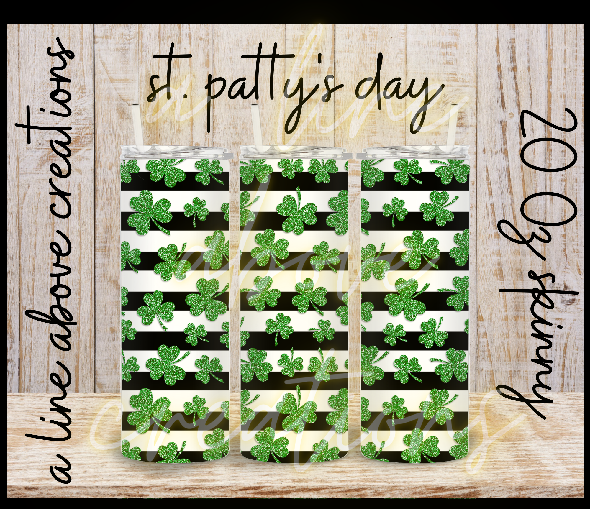 St. Patrick's Day Sublimation Tumbler, Gift for Him, Gift for Her