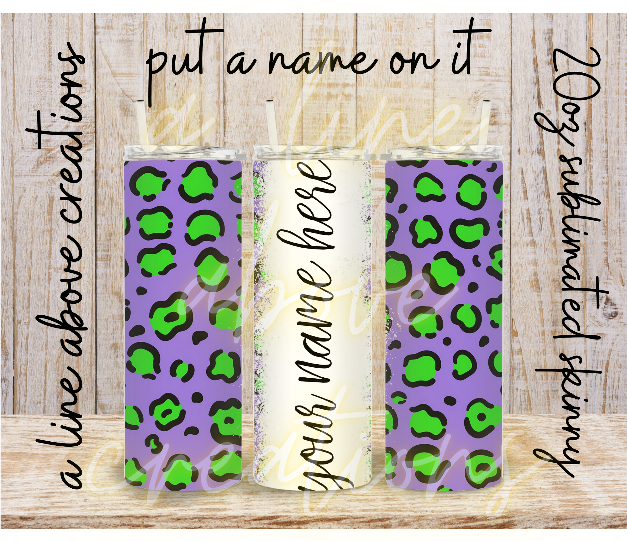 Put your Name on It 20 oz Sublimation Tumbler