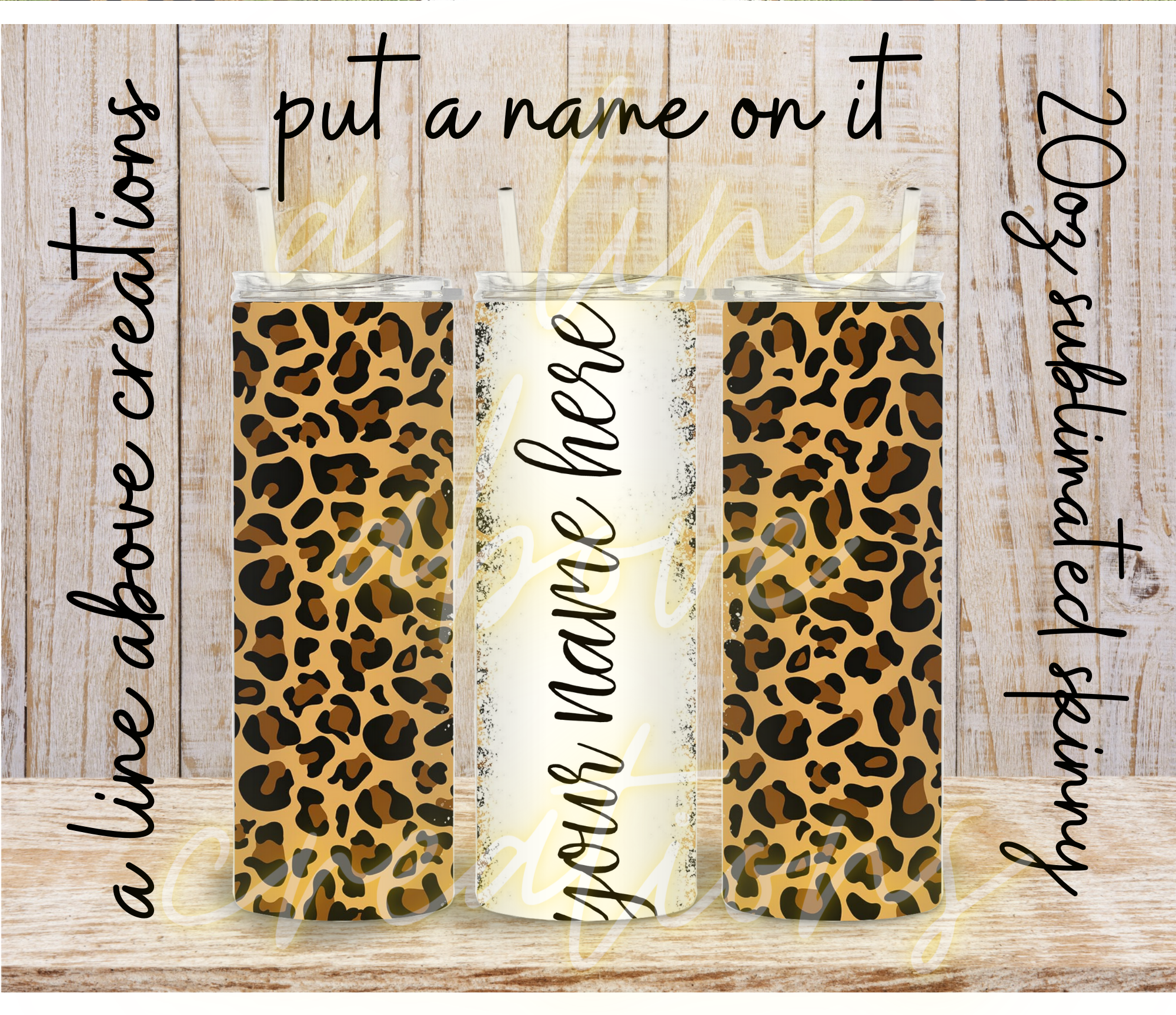 Put your Name on It 20 oz Sublimation Tumbler