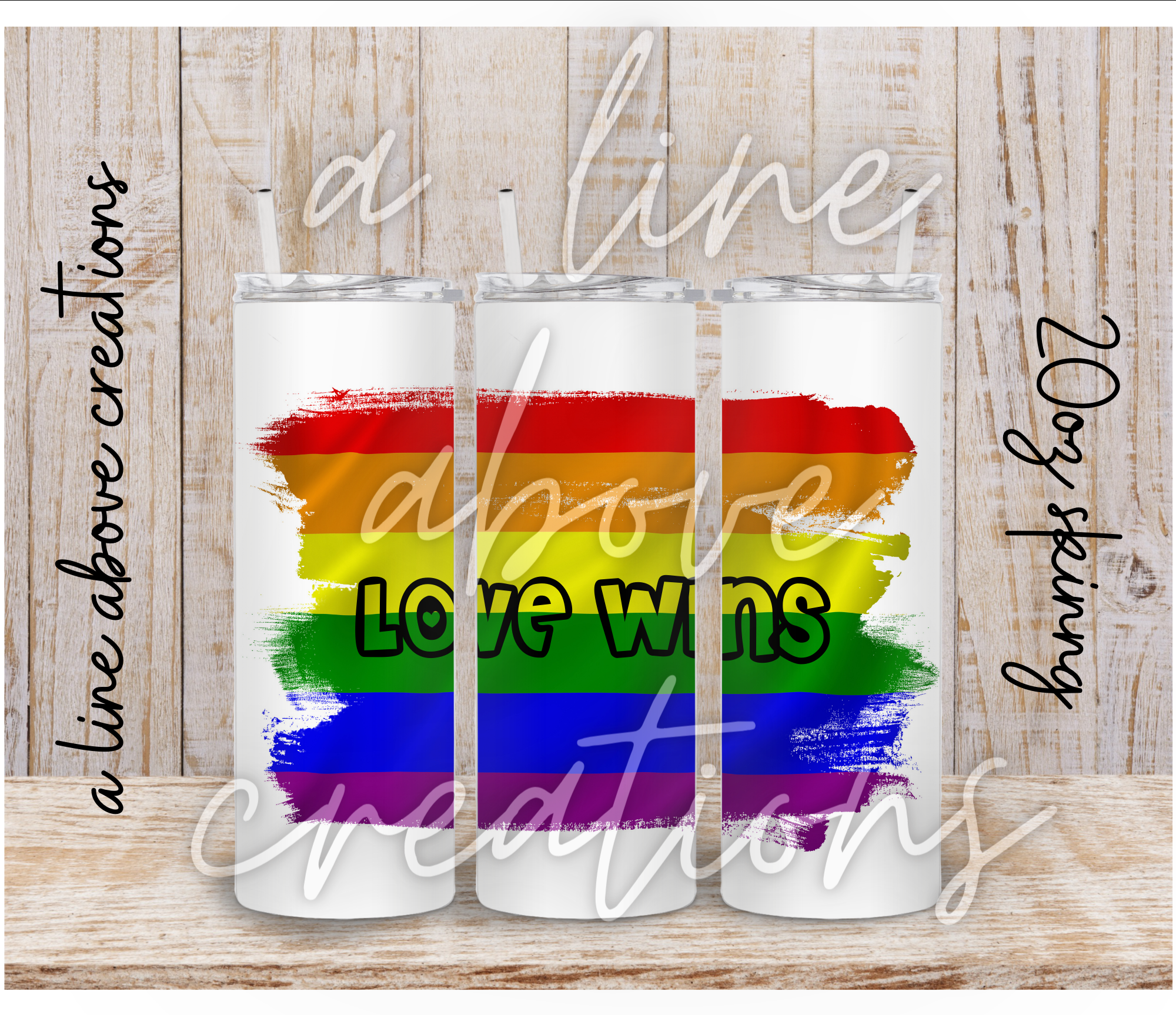 LGBTQ Pride 20oz Sublimation Tumbler, Gift for Him, Gift for Her