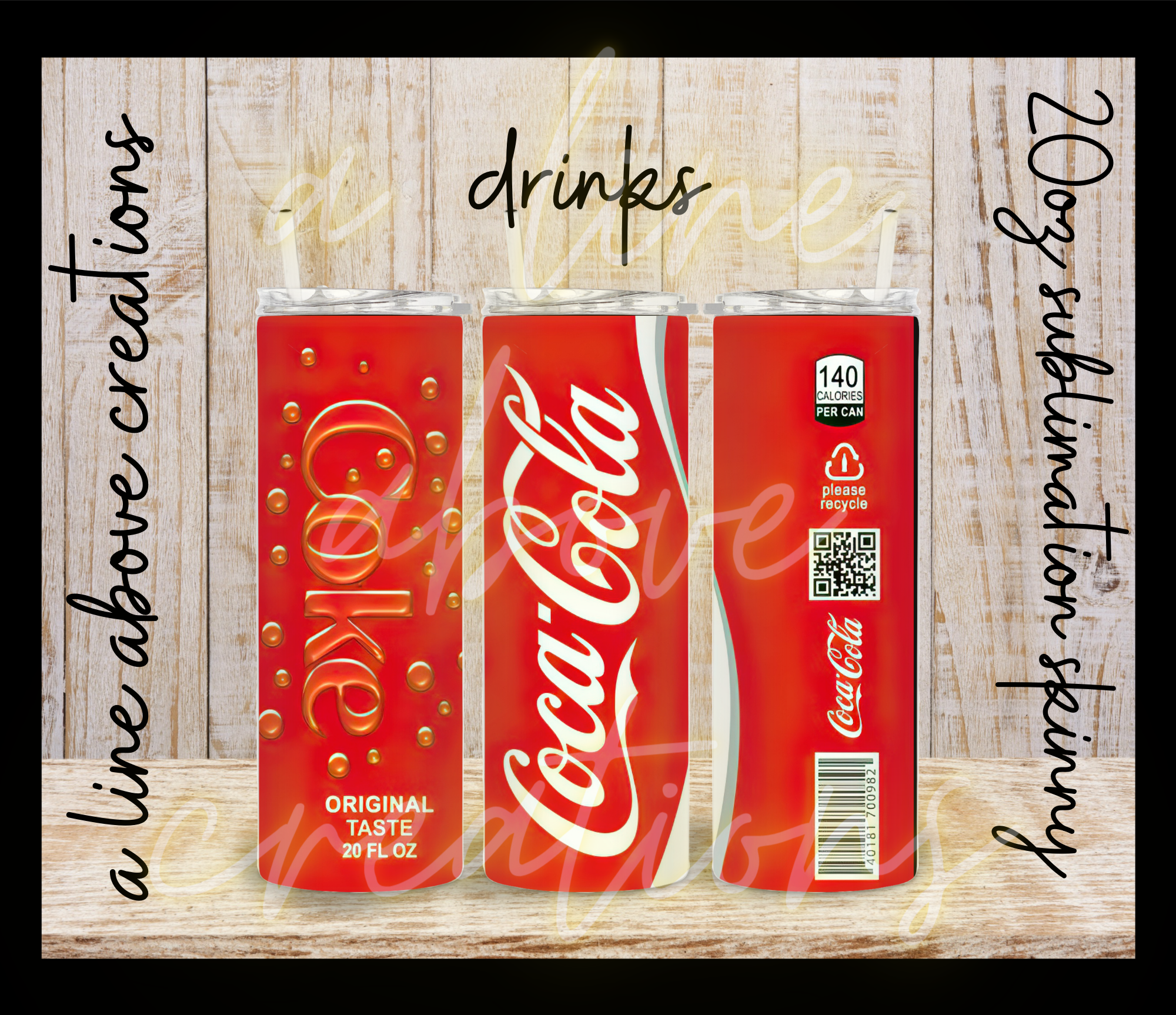 Soda/Pop 20 oz Sublimation Tumbler, Gift for Him, Gift for
