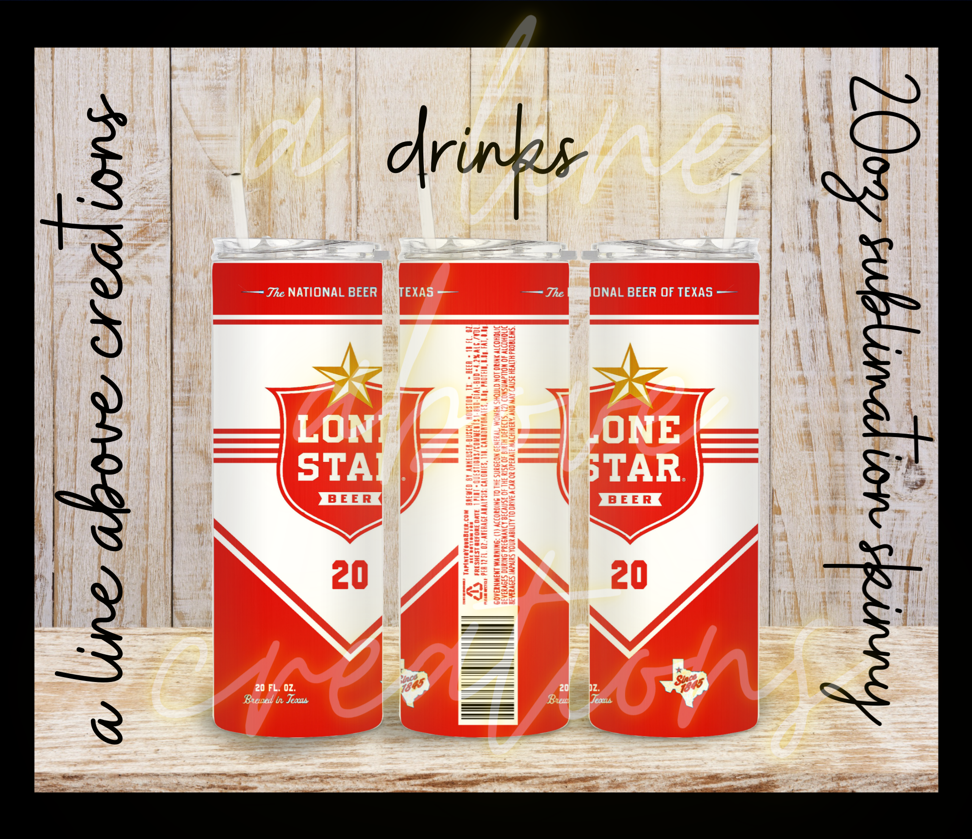 Drinks Sublimation Tumbler, Gift for Him, Gift for Her
