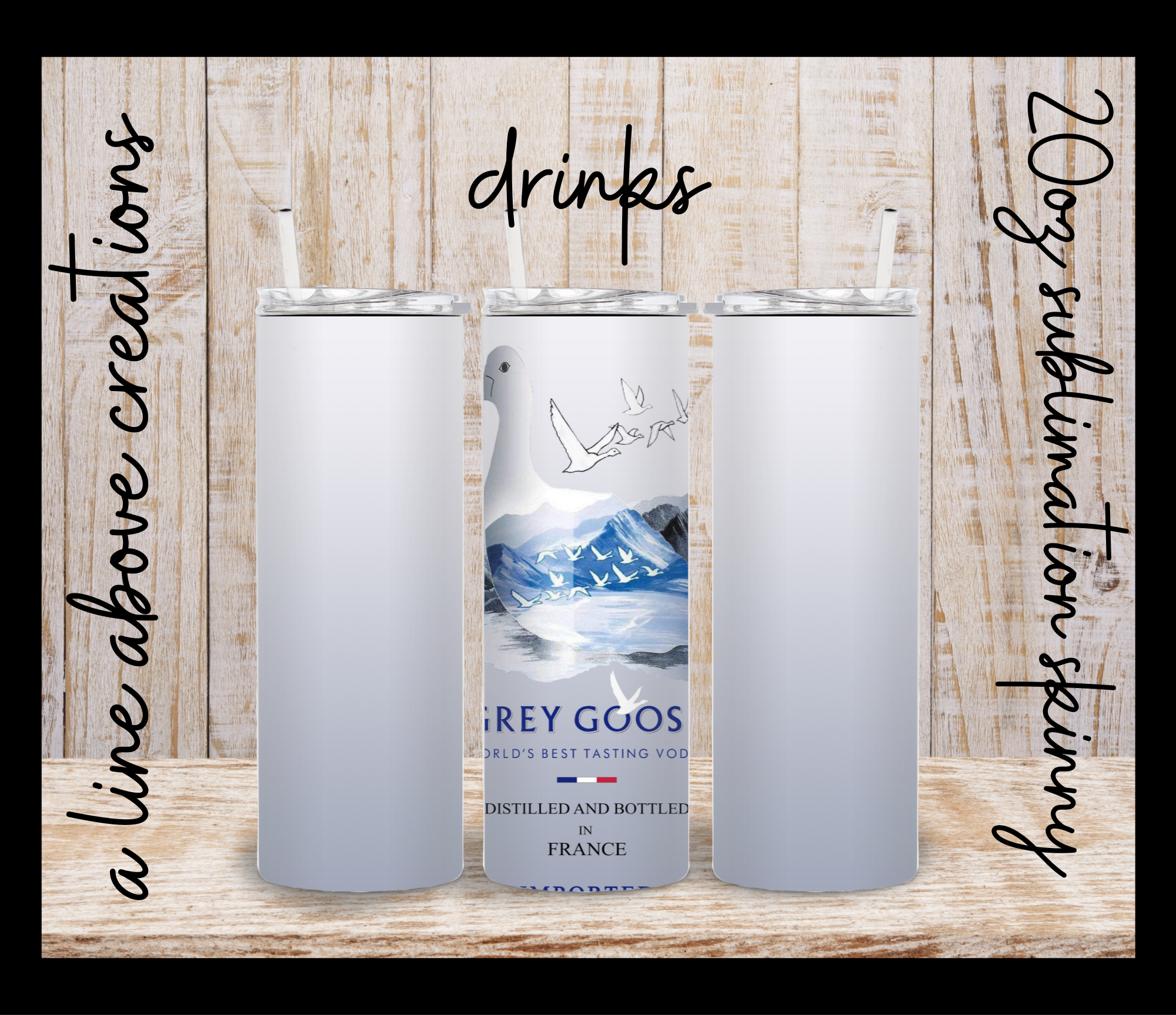 Drinks Sublimation Tumbler, Gift for Him, Gift for Her