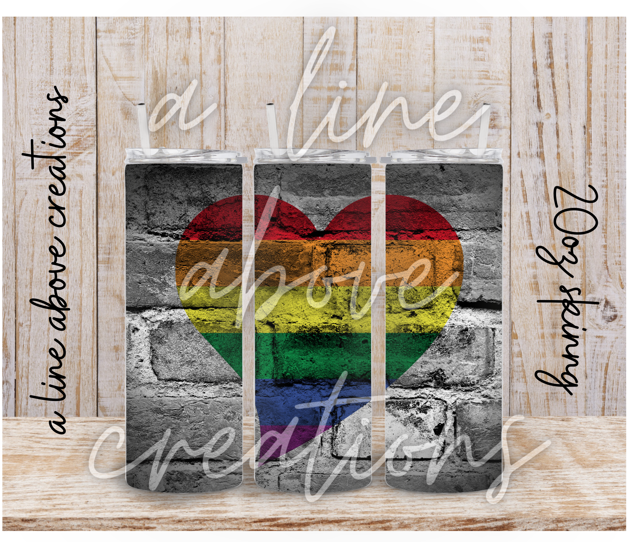 LGBTQ Pride 20oz Sublimation Tumbler, Gift for Him, Gift for H