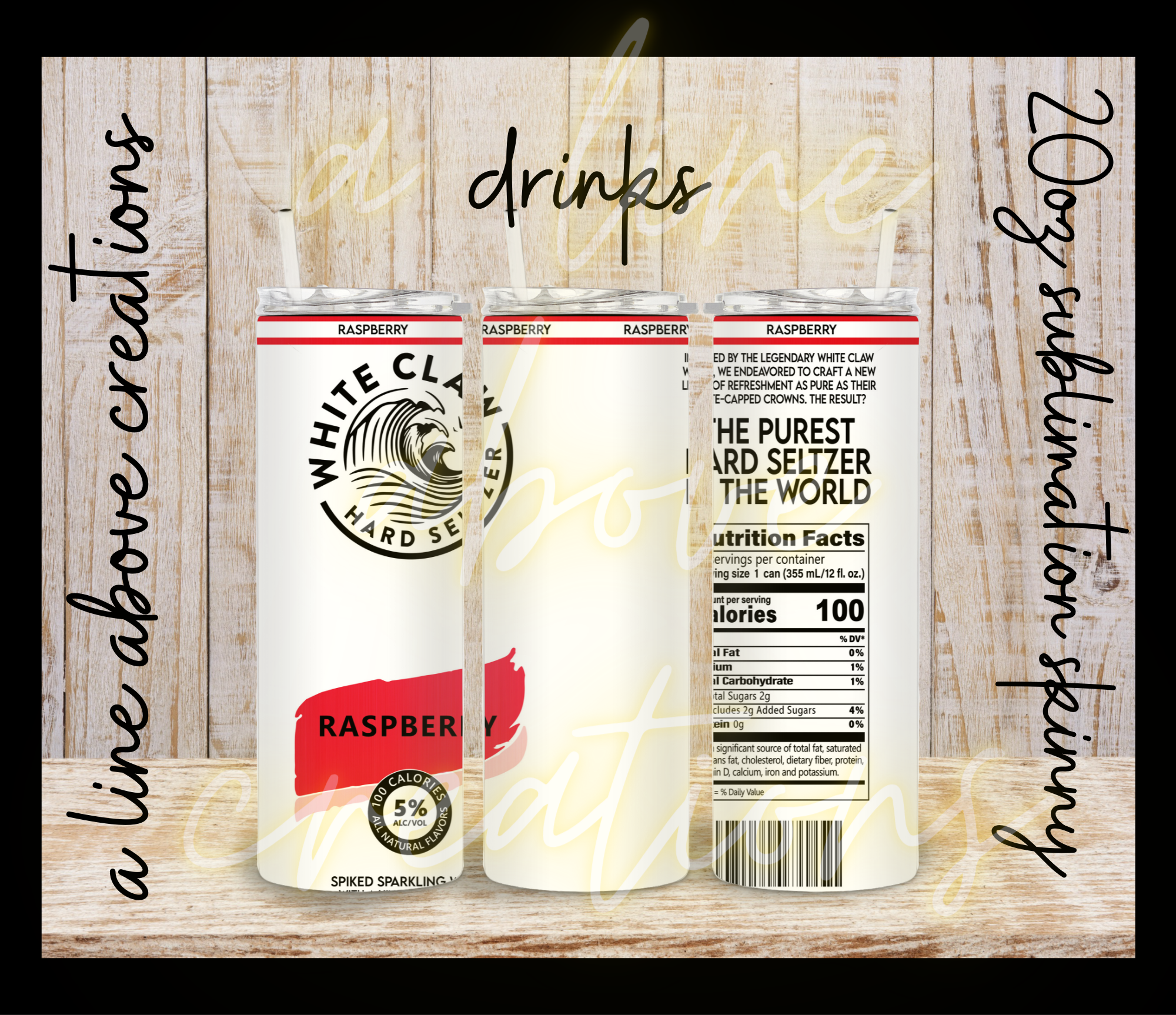 Drinks Sublimation Tumbler, Gift for Him, Gift for Her