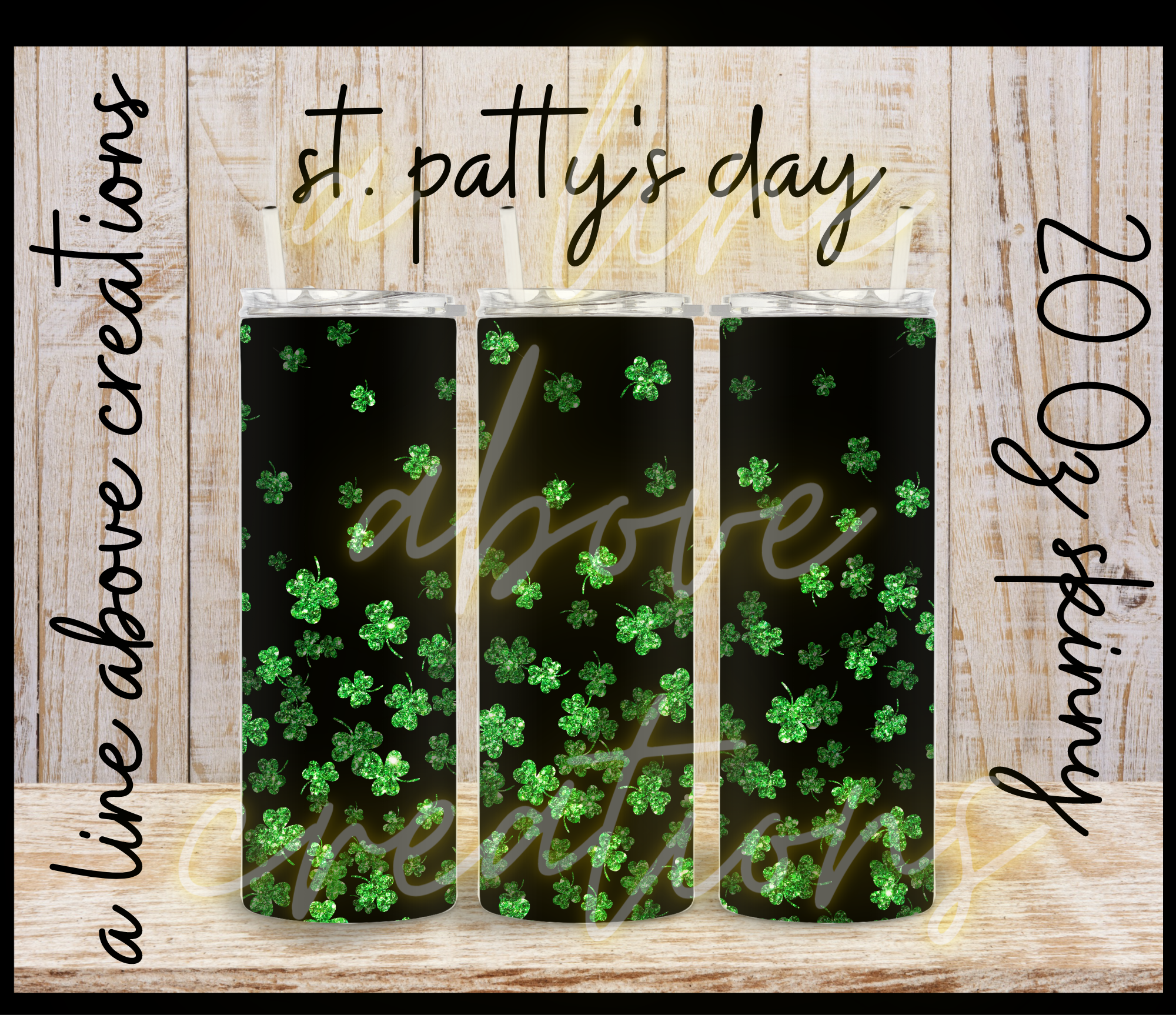 St. Patrick's Day Sublimation Tumbler, Gift for Him, Gift for Her