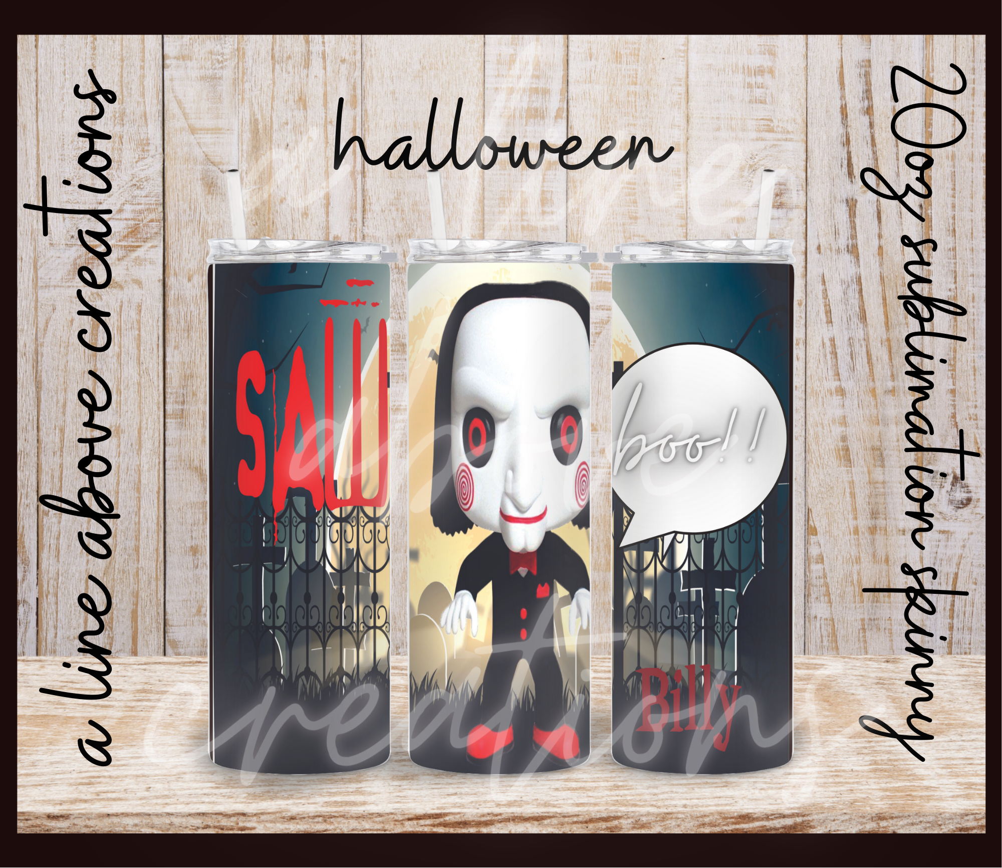 Halloween 20oz Sublimation Tumbler, Gift for Him Gift for Her
