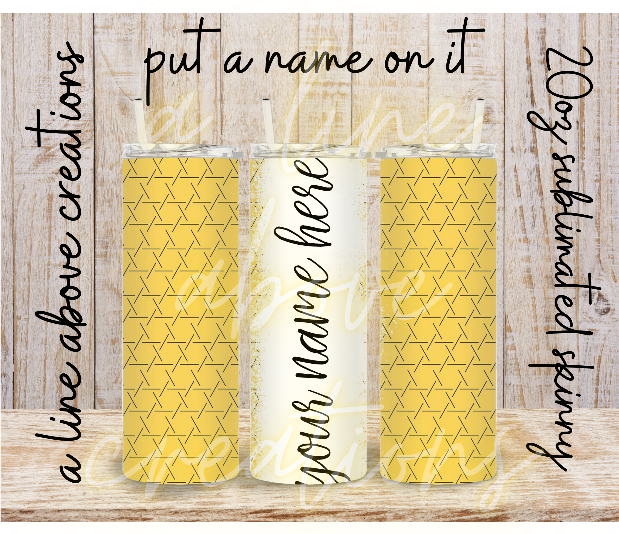 Put your Name on It 20 oz Sublimation Tumbler