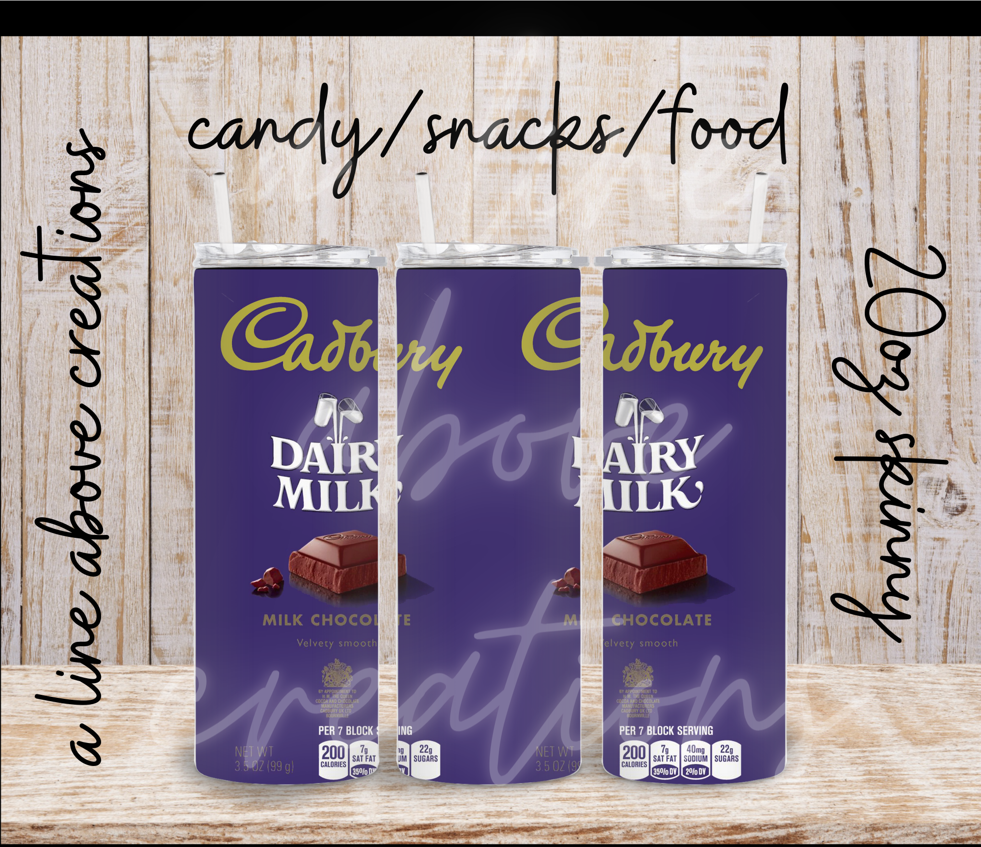Snacks/Candy/Food Sublimation Tumbler, Gift for Him, Gift for Her