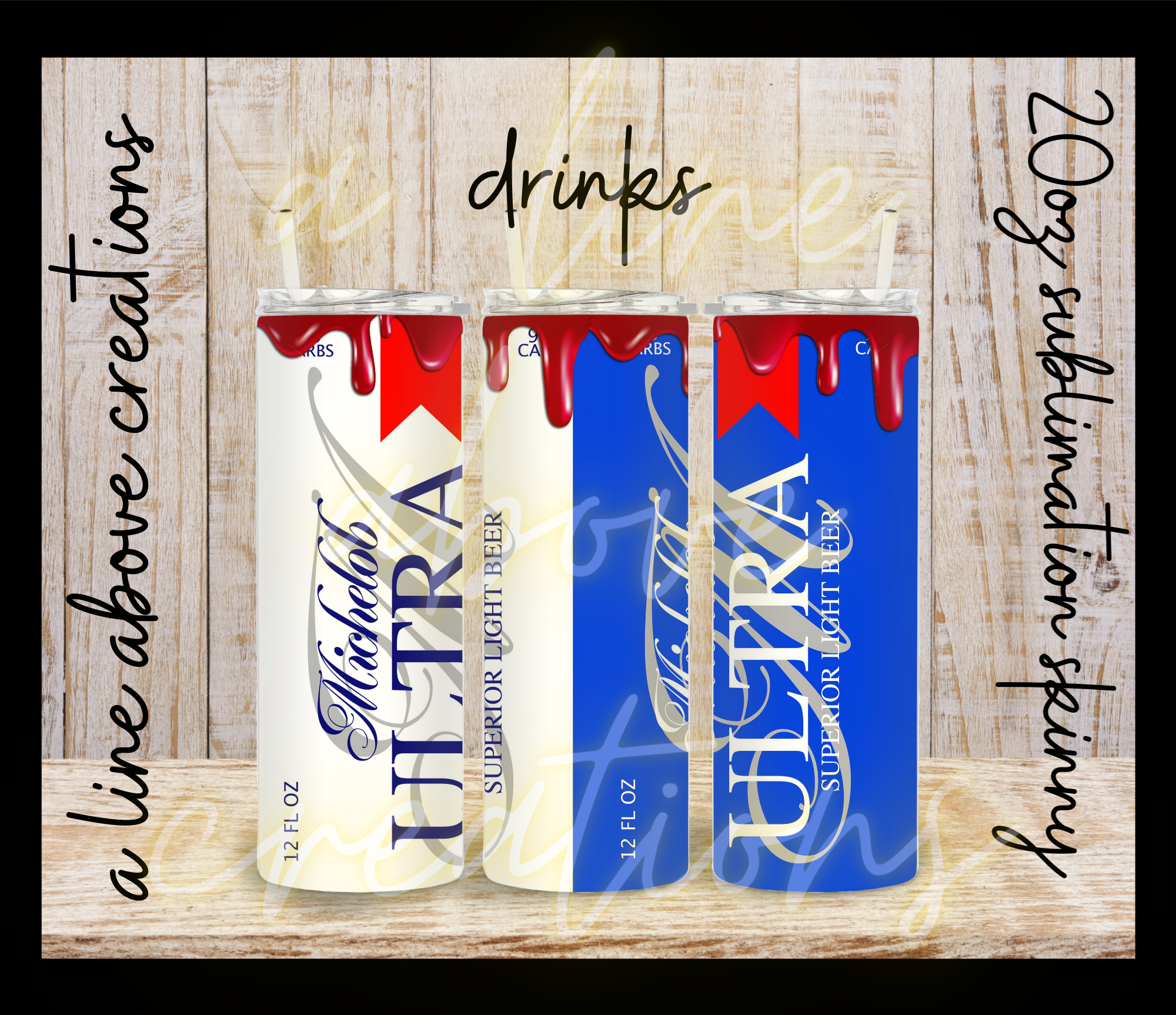 Beer/Seltzers 20 oz Sublimation Tumbler, Gift for Him, Gift for Her