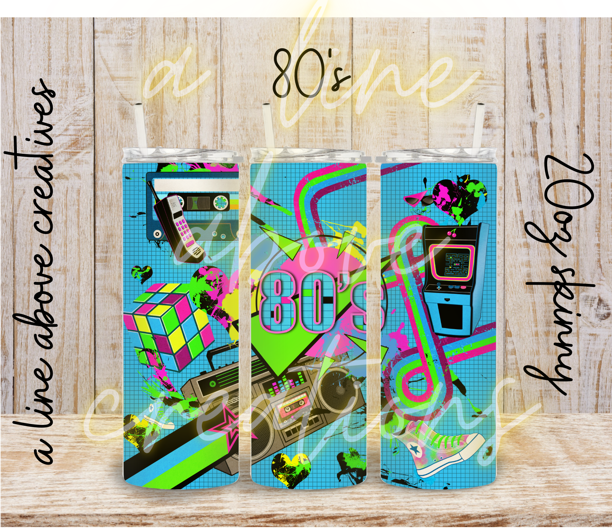 80's Sublimation Tumbler, Gift for Him, Gift for Her