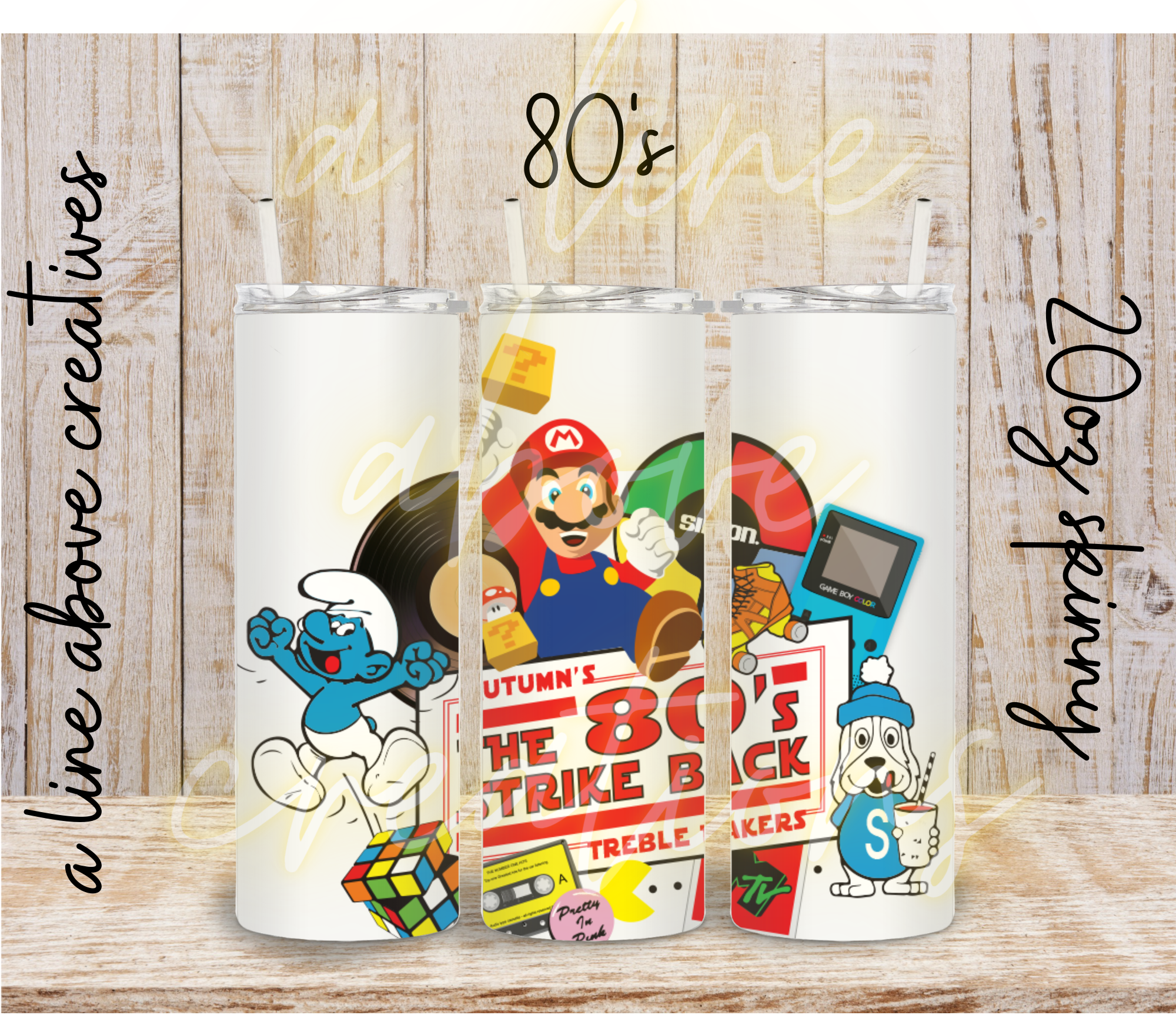 80's Sublimation Tumbler, Gift for Him, Gift for Her