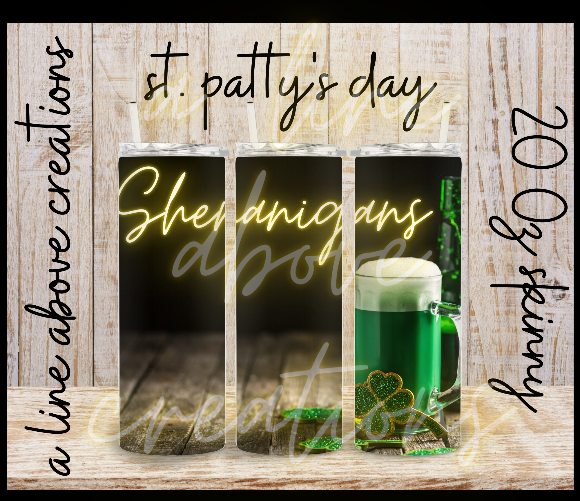 St. Patrick's Day Sublimation Tumbler, Gift for Him, Gift for Her