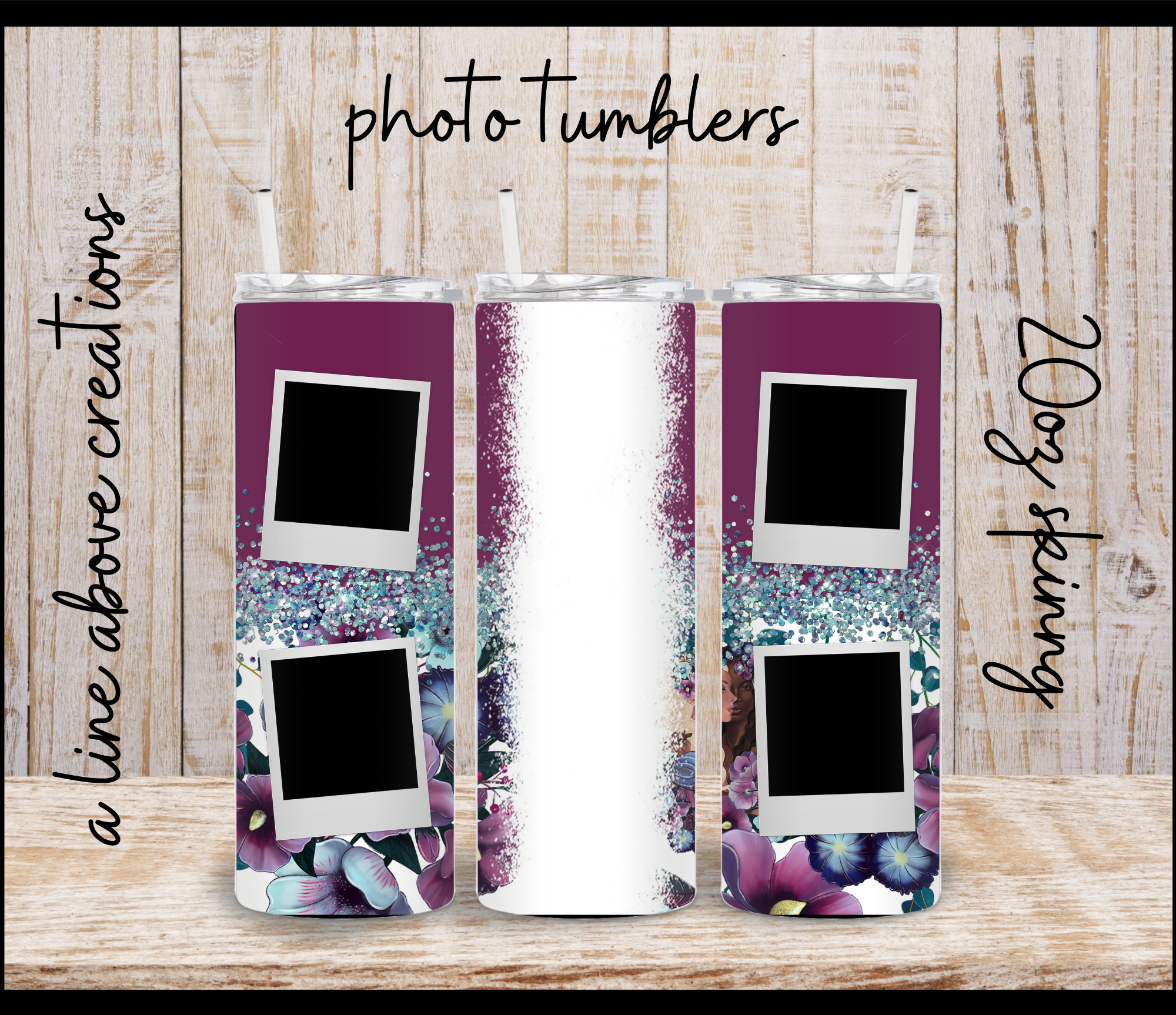 Photo Customizable 20 oz Sublimation Tumbler, Gift for Him, Gift for He