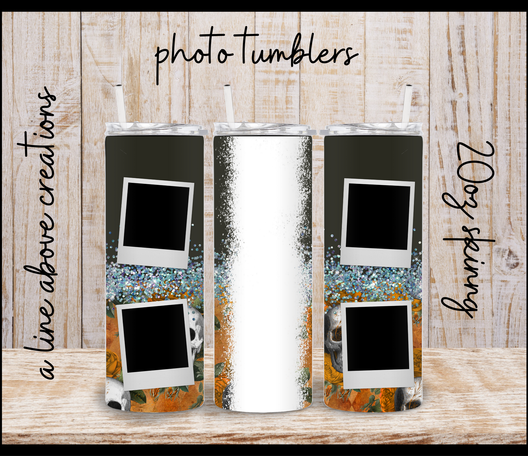 Photo Customizable 20 oz Sublimation Tumbler, Gift for Him, Gift for He