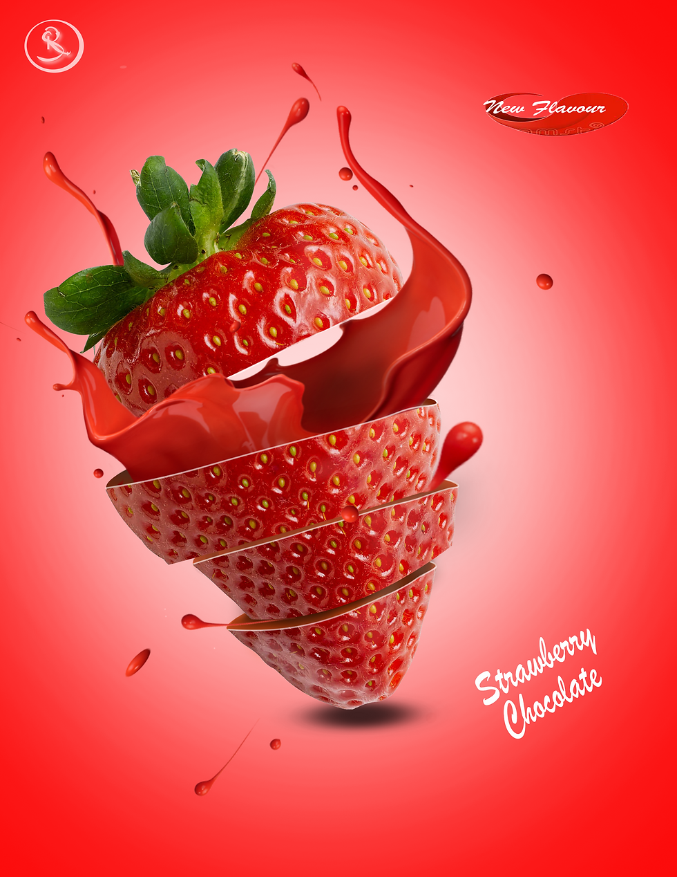 PROJECT - POSTER DESIGN OF STRAWBERRY