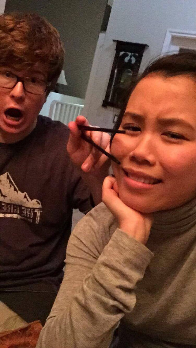 Just goofing around.