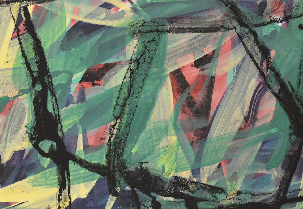 Miniature : "Composition en vert et noir" par Rudolf Wiesinger