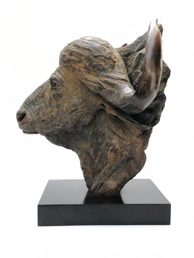 Miniature : "Tête de buffle" par Isabelle Carabantes