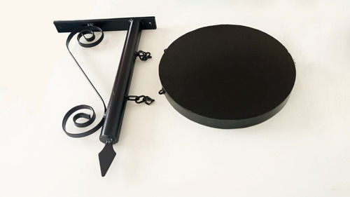 Miniatura: Placa Redonda De Ferro Com Arabesco