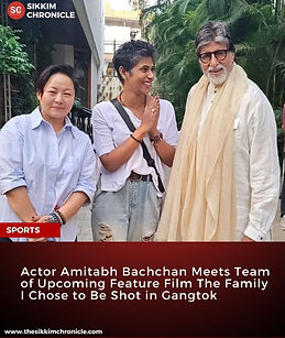 Indian cinema legend Amitabh Bachchan met the team of the upcoming feature film The Family I Chose