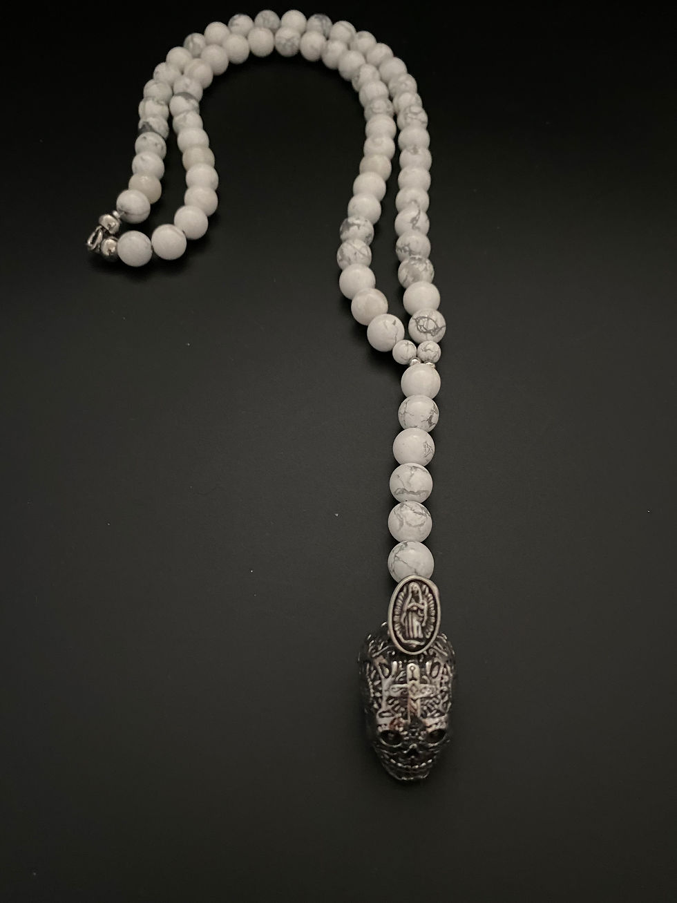 10MM White Howlite Rosary 