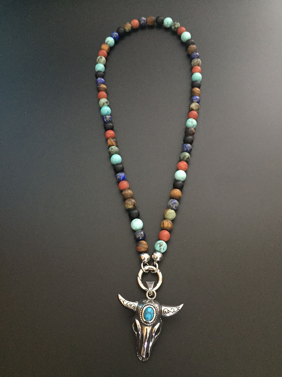 Collier Clip Mixte couleur* & Buffle Stone