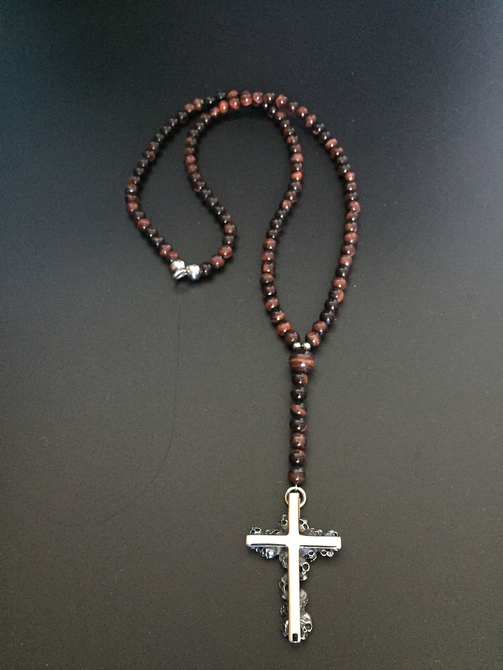 Bull's Eye Rosary & Catacomb Cross