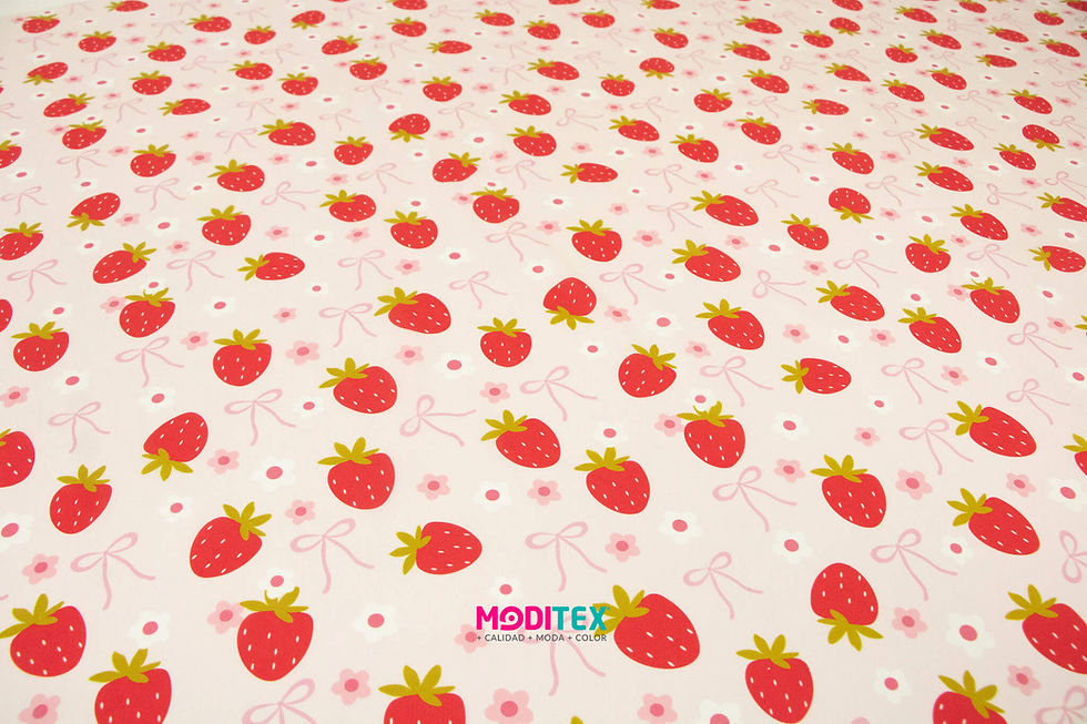 Miniatura: ALGODÓN ESTAMPADO DE FRESAS