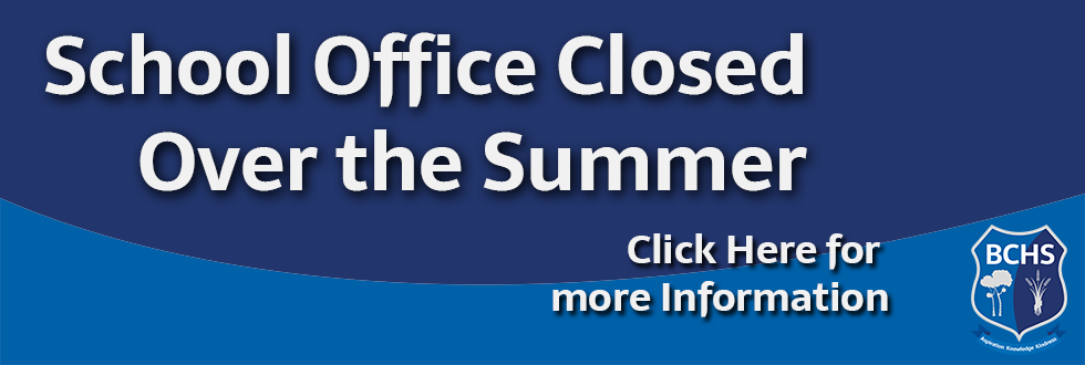 School Office Closed Over the Summer