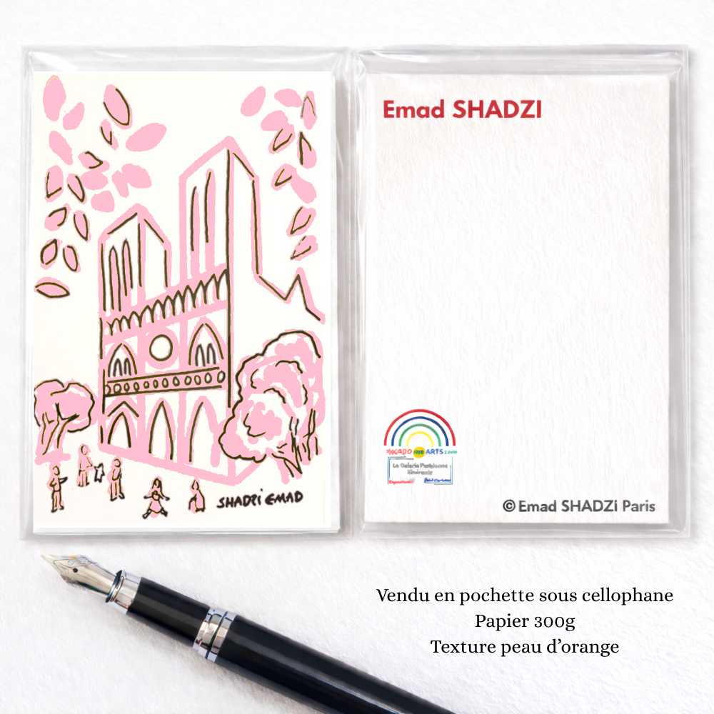 Notre-Dame en rose – Carte poétique Emad SHADZI