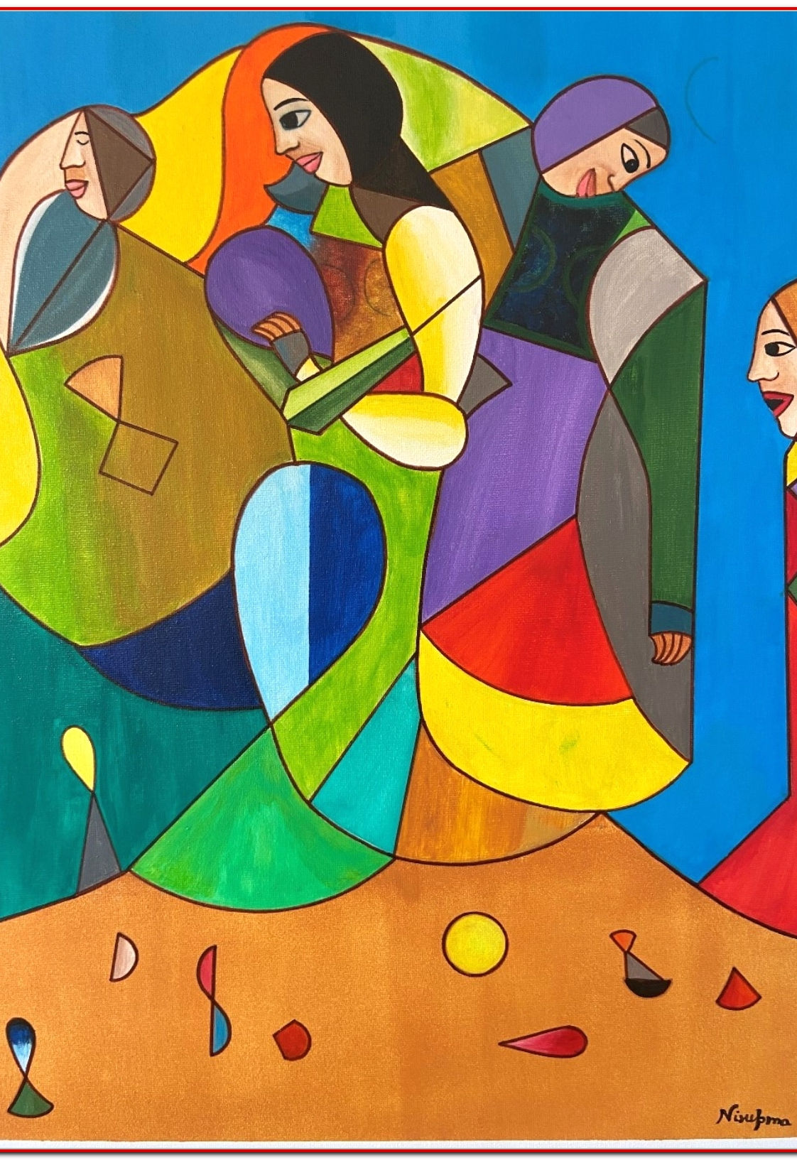 Nirupma Sashtri Transfer of thoughts Karma Géométrie figurative