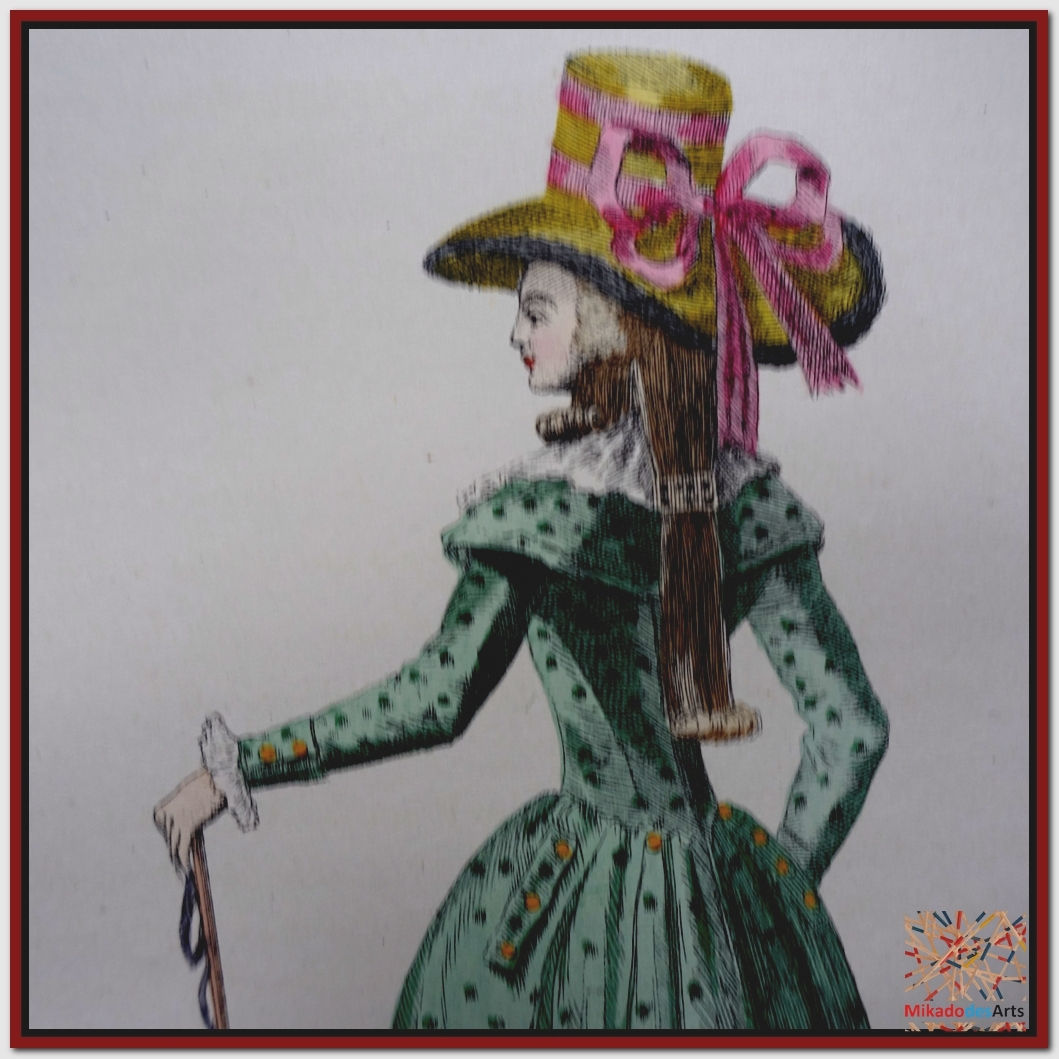 Redingote 2 collets vert-dragon Manches mariniére