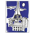 Miniaturbild: Carte postale Paris – Au Café Parisien  artistique Tour Eiffel